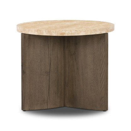 Tori Accent Table - Travertine
