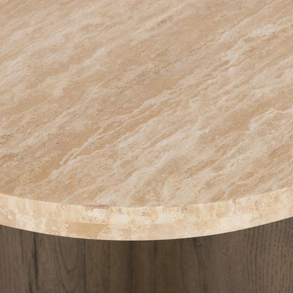 Tori Accent Table - Travertine